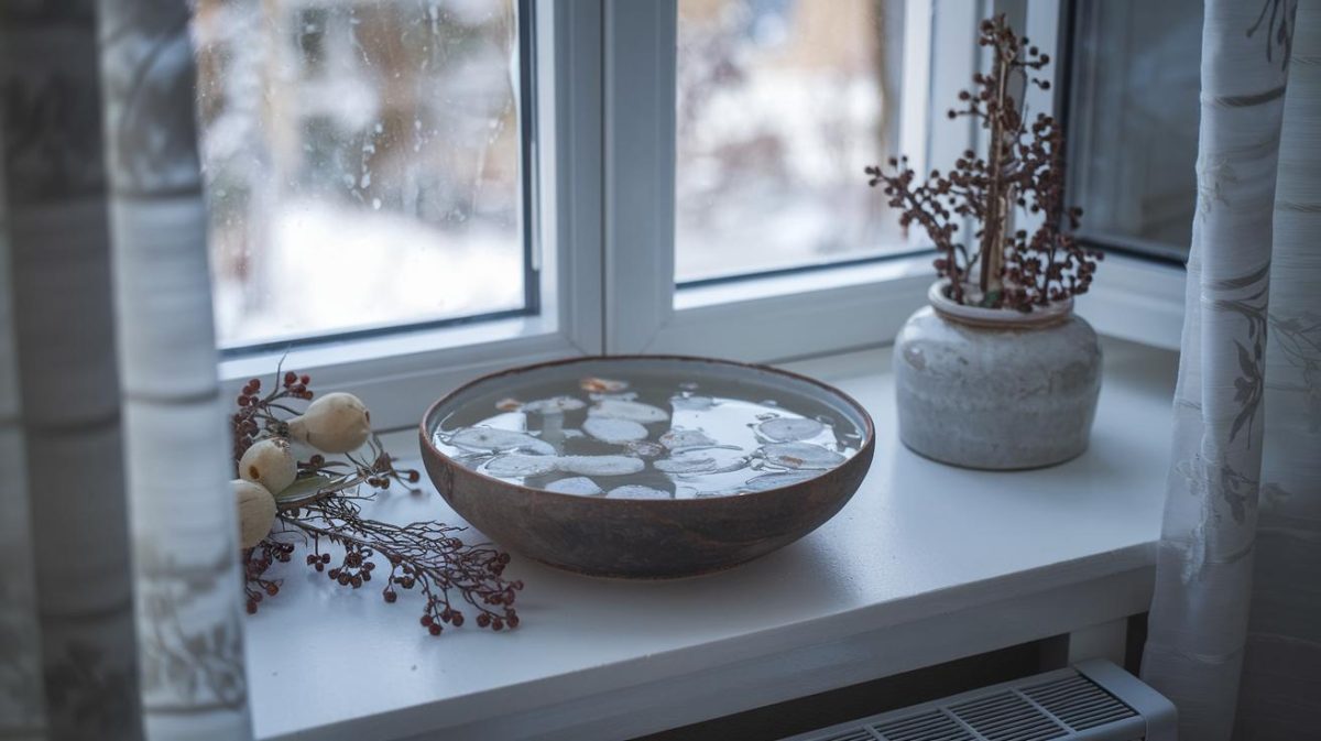 Comment un bol d'eau salée près de la fenêtre peut changer votre expérience de l'hiver