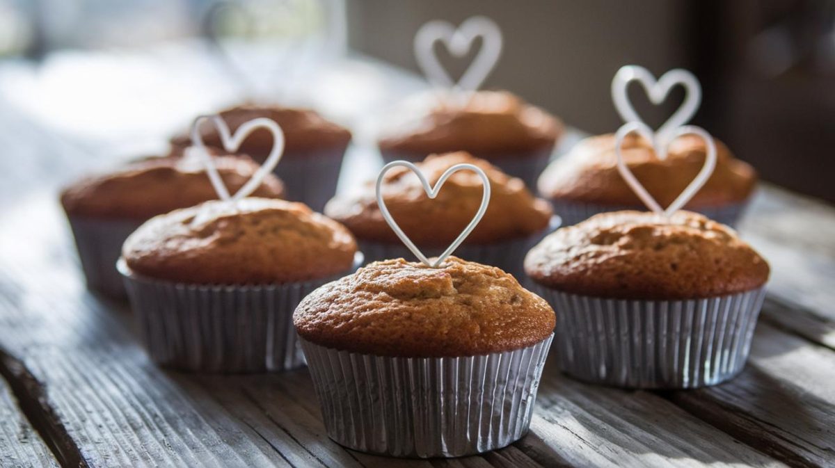 comment utiliser des objets simples pour donner une forme de cœur à vos muffins